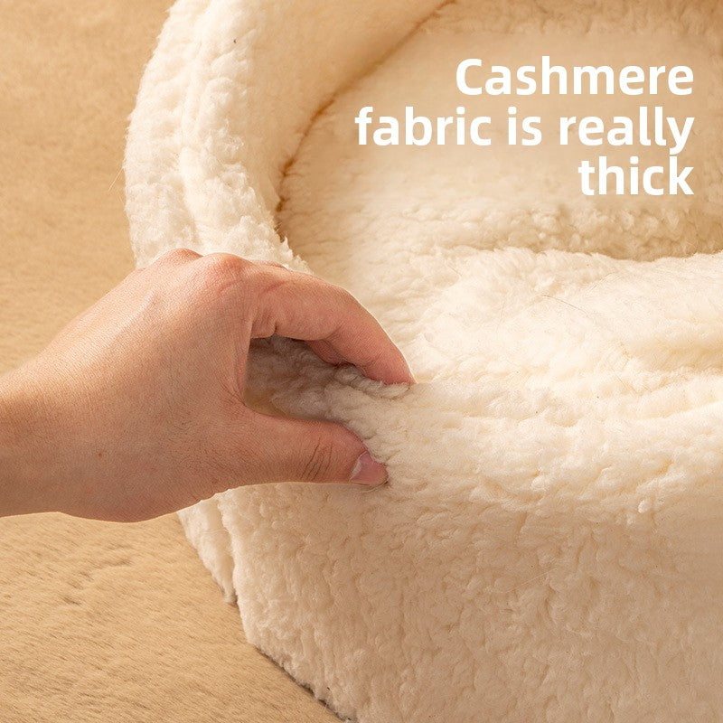 Lamb Wool Cat Bed