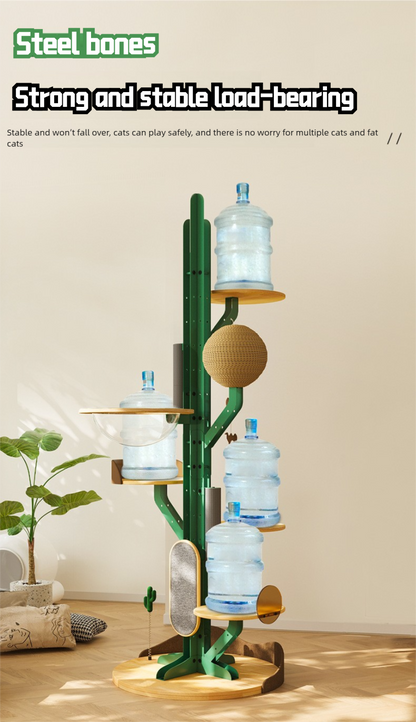 Cactus Solid Wood Cat Nest Tree