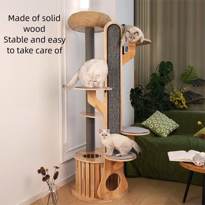 Large Multi-layer Cat Tree Toy Integrated Cat Climbing Frame