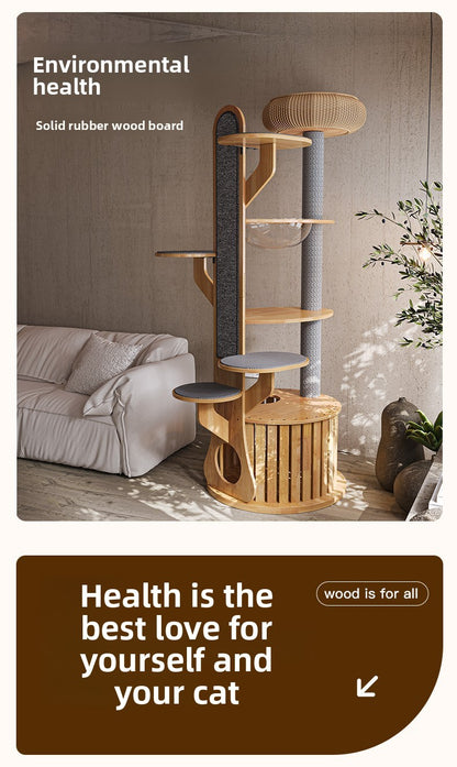Large Multi-layer Cat Tree Toy Integrated Cat Climbing Frame