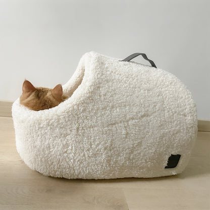 Lamb Wool Cat Bed