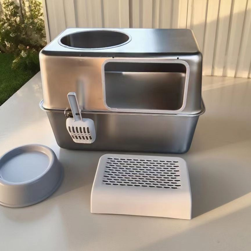 Stainless Steel Cat Litter Box