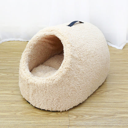 Lamb Wool Cat Bed