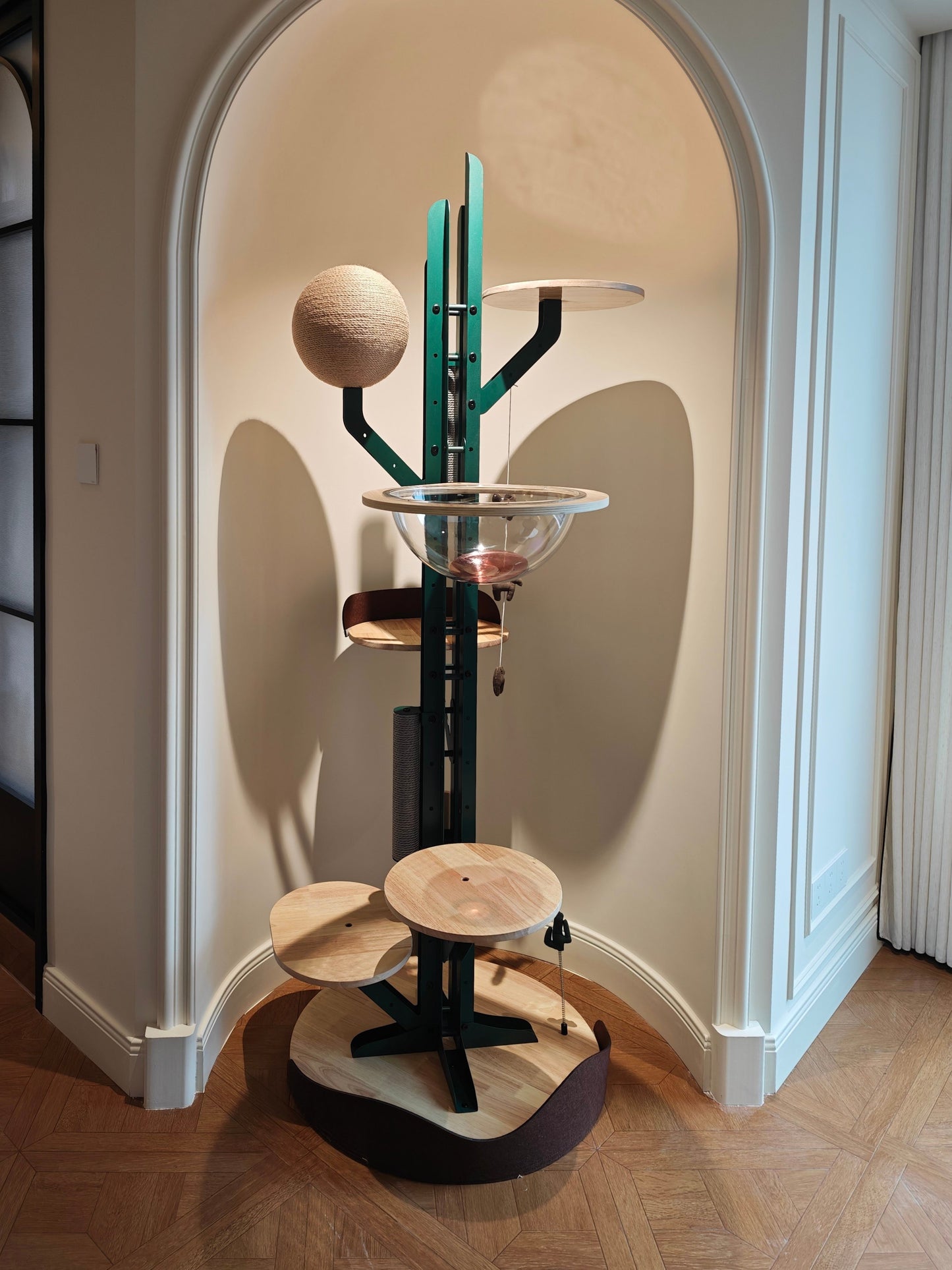 Cactus Solid Wood Cat Nest Tree