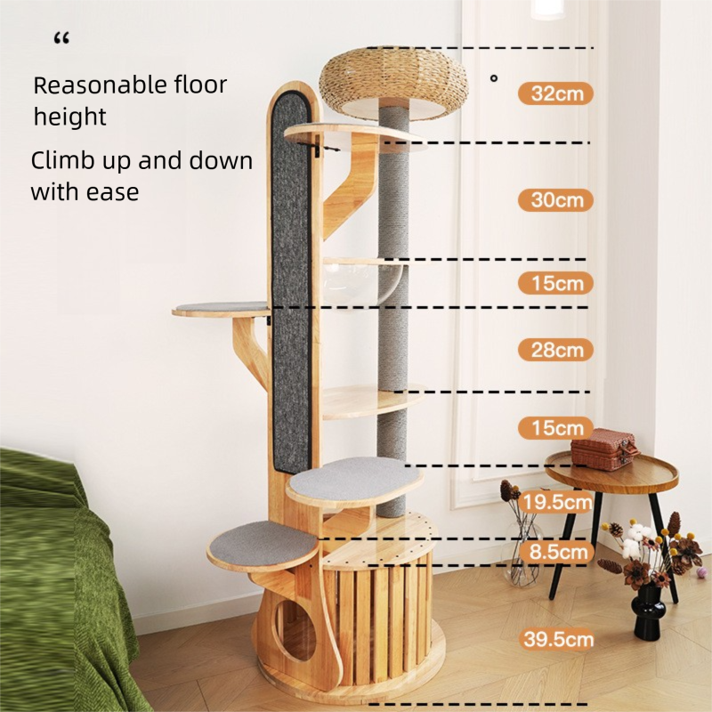 Large Multi-layer Cat Tree Toy Integrated Cat Climbing Frame
